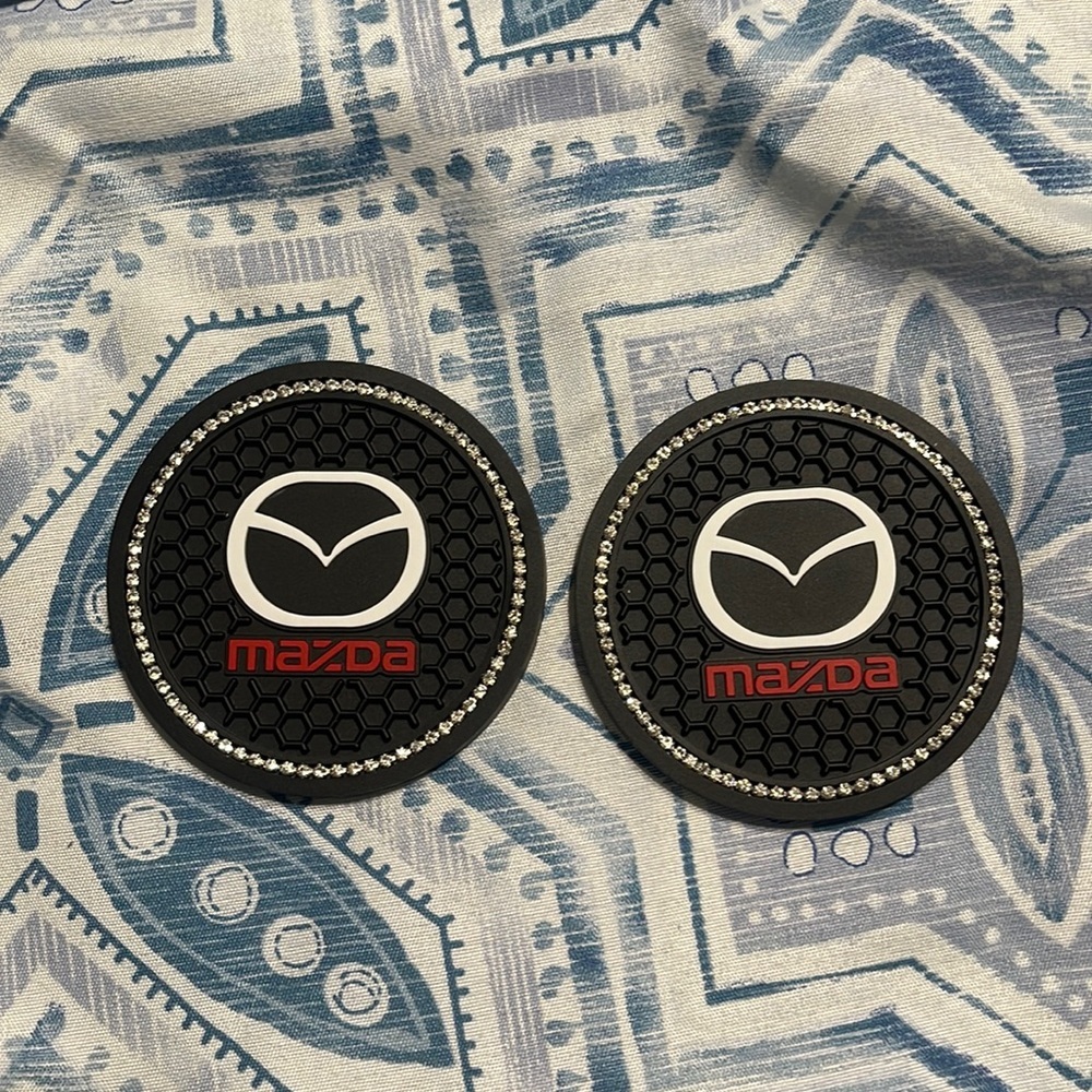 New Set/2 Mazda Rubber Car Coasters